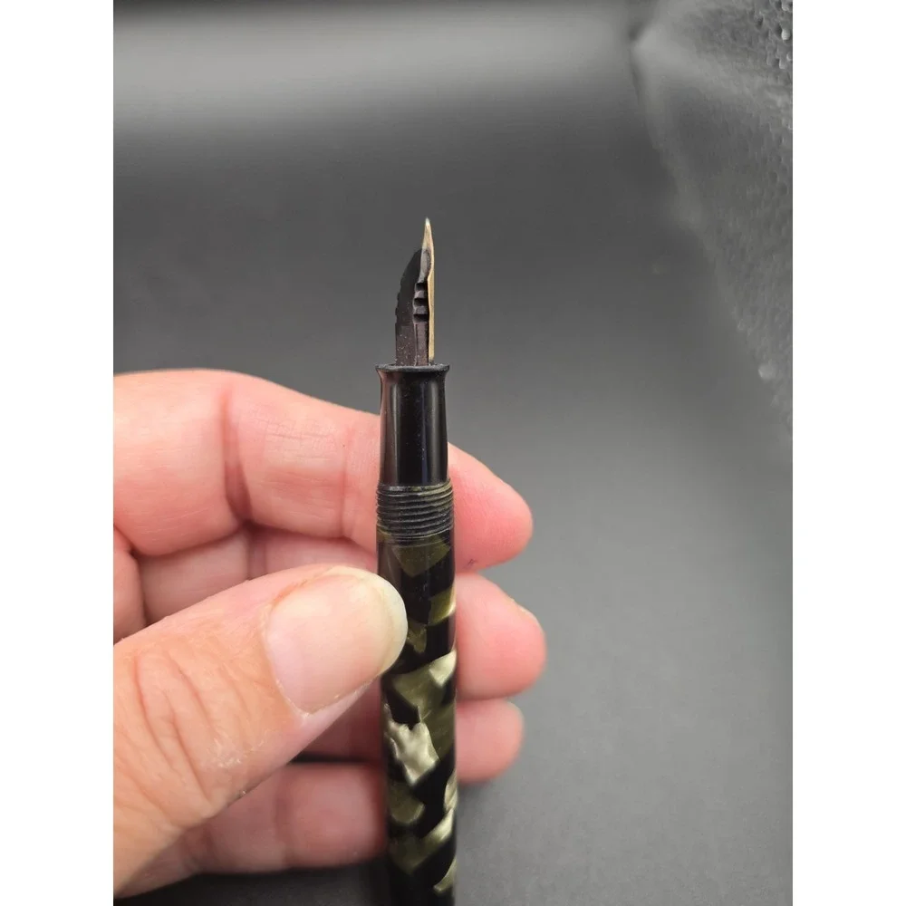 VTG 1930s Sheaffer Balance Fountain Pen Grey Pearl Black 3 Nib For Restoration - Picture 9 of 10